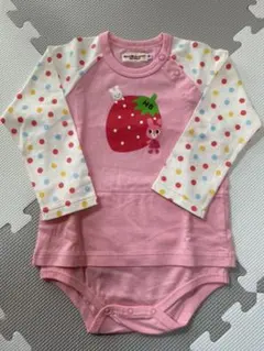 ミキハウス ホットビスケッツ 長袖 ロンパース 90