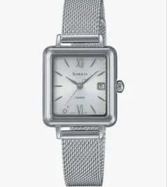 CASIO SHEEN SHS-D400 タフソーラーメタルバンド腕時計　中古品
