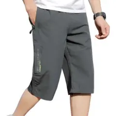 〇ダークグレー ハーフパンツ メンズ ショートパンツ 短パン 半ズボン0209