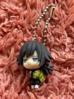 鬼滅の刃 冨岡義勇 つまんでつなげてマスコット キーホルダー ガチャ