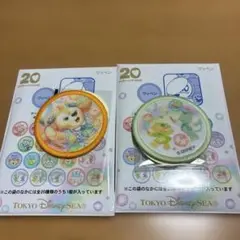 ダッフィーフレンズ20周年カラフルハピネス　ワッペン　クッキーアン　ジェラトーニ