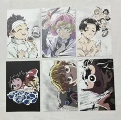 6点　鬼滅の刃 全集中展 幕間画ポストカード 炭治郎 善逸　村田　甘露寺蜜璃