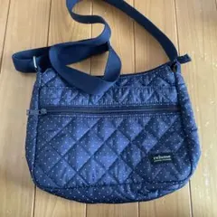 relume ネイビー ドット柄 ショルダーバッグ　新品のサムネイル
