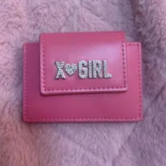 X-girl 三つ折り財布 ピンク