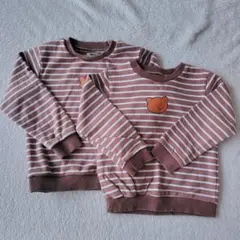 トレーナー　くまトレーナー　キッズトレーナー　お揃い　80cm　100cm