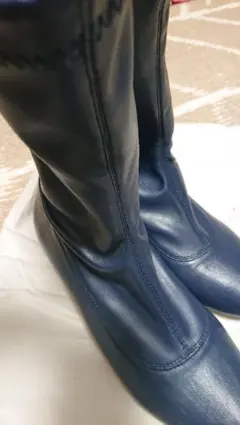 ショートブーツ 濃紺 値下げ
