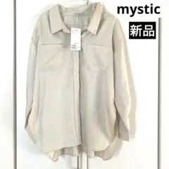 【新品タグ付】mystic オーバーサイズBIG シャツ オーバーサイズシャツ