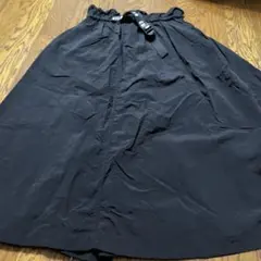 CHILD WOMAN 黒 フレアロングスカート Fサイズのサムネイル
