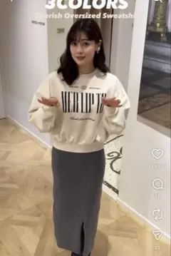 4/27値下げHLT Cherish Oversized Sweatshirtのサムネイル