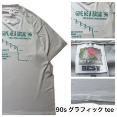 90s USA製 1996 Give Me A Break Tシャツ XL 白のサムネイル