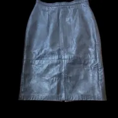 DANIER レザー タイトスカート 12 ブラック