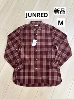 JUNRED メンズ　チェック　シャツ　M 新品未使用