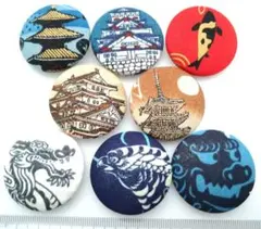 和柄　くるみボタン　380番　約38ｍｍ