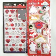 【新品•正規品】ベイマックス　ボンボンドロップシール　ぷっくりシール