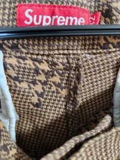 美品Supreme 千鳥格子柄 パンツ 32インチ