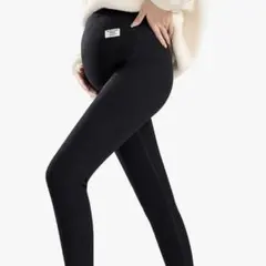 裏起毛マタニティレギンス LL 厚手ウエスト調整可能