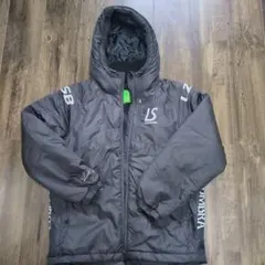 Luz ブラックダウンコート フード付き