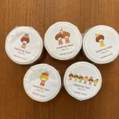 パピアプラッツ mizutamaさんマスキングテープ 5個セットのサムネイル