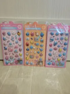 しずくちゃん ぷくぷくシール 3枚セット