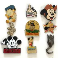 海外ディズニー ピンバッジ チップとデール プルート ミッキー ミニー