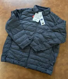 新品 5L メンズ 大きい服 ダウンジャケット ネイビー ECONNECTION