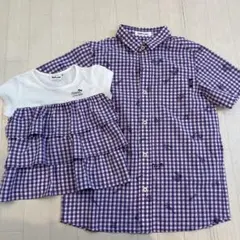 bebe ノイユ　Tシャツ 100 90 シャツ　130 140 男女　お揃い