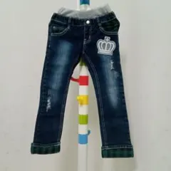 BABY DOLL ダメージ風　デニム　パンツ　110
