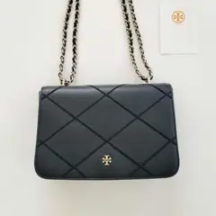 【美品】TORY BURCH トリーバーチ　ショルダーバッグ　ブラックのサムネイル