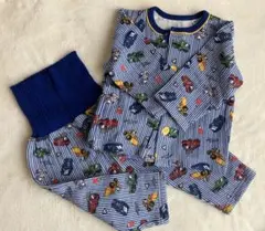 ベビーパジャマ 車柄 90cm