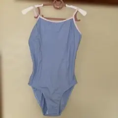 ライトブルー レオタード ストラップ付き