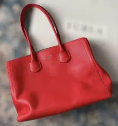 FURLA ハンドバッグ　赤