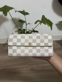 LOUIS VUITTON ダミエアズール ポルトフォイユ サラ 長財布