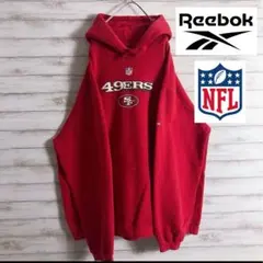 【希少、入手困難】NFL Reebok 49ers フード付きパーカー