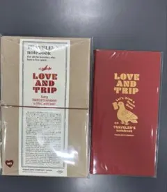 レギュラーサイズトラベラーズノート LOVE AND TRIPレッドリフィル付き