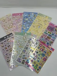 ダイソー　サンリオ　箔押しシール　キラッとシール