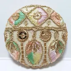 インド刺繍　№3246　パステルゴールド　㊳ミリ