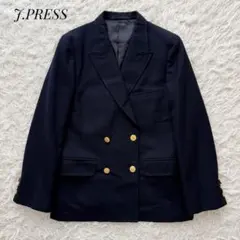 J.PRESS ジェイプレス 紺ブレ テーラードジャケット ネイビー 金ボタンL