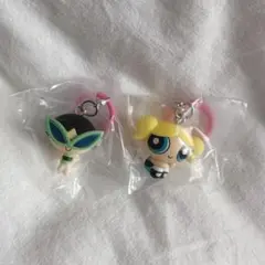 パワーパフガールズ　めじるしアクセサリー2 バターカップA、バブルスB