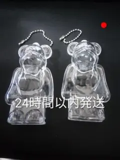 嵐 ベアブリック用 クリアケース BE@RBRICK 100%保護ケース2個