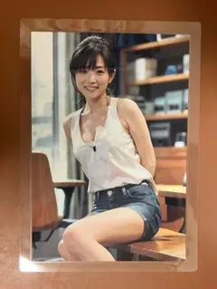 内田亜紗子 生写真4枚⑤BaccaraFiveレースクイーン(ハガキサイズ