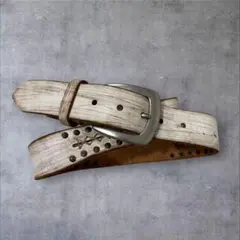 y2k archive grunge leather belt スタッズベルト