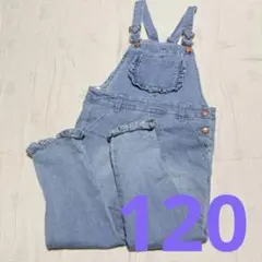 バースデイ 女の子 デニム カバーオール 120