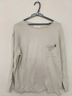 URBAN RESEARCH DOORS ベージュ 長袖カットソー ポケット付き