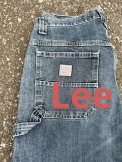 フェード◎90s Lee ペインターパンツ メキシコ製 ダンガリーズ 33✖️32