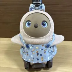 LOVOT ラボット　服　くまとバルーン柄　スカート　ブルー②のサムネイル