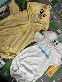 んぽちゃむ ベビーロンパース 2枚セット 半袖 70〜80cm きみまろ