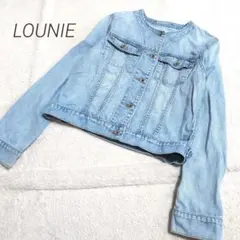 ✨️LOUNIE　ルーニィ　40　カジュアルデニムジャケット　ブルー　Gジャン
