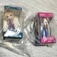 Qposket ミニチュアコレクション　ラプンツェル　アナ　2点セット