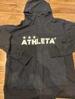 【中古品】ATHLETA メンズ　パーカー　ブラック　Lサイズ