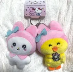 チェゴシム サンリオ popup ぬいぐるみ ペアマスコット マイメロディ